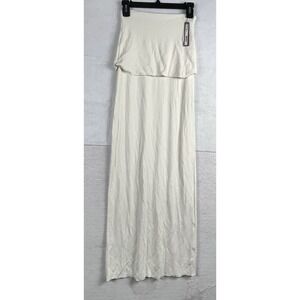 SKIMS Cream Maxi Skirt